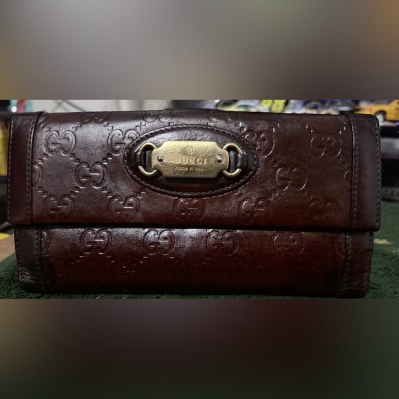 Gucci Brown Leather Wallet - Picture 1 of 10